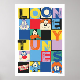 TUNES™-teckenkontrollsblock för LONEY TUNES™ Poster