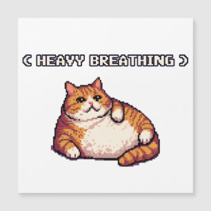 Tung andning fet katt meme pixel konst