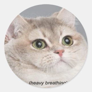 * tung andning * runt klistermärke