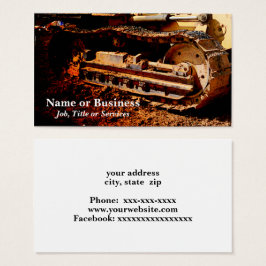 tung byggutrustning visitkort