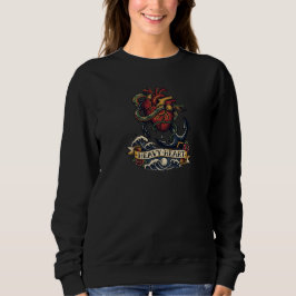 Tung hjärta ankare orm tatuering flash melankoli B T Shirt
