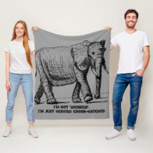 Tung korsstreckad elefant