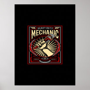 tung mekanisk poster