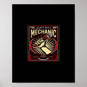 tung mekanisk poster