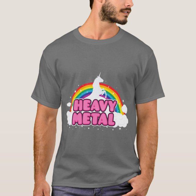 Tung Metal Enhörning vän T Shirt (Framsida)