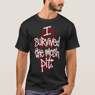 Tung Metallytans Moshgrop Överlevnad Grafisk Konst T Shirt