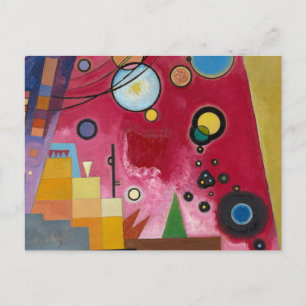 Tung Röd, 1924 av Wassily Kandinsky Vykort