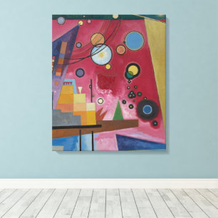 Tung röd av Wassily Kandinsky Canvastryck