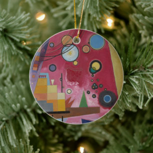 Tung röd av Wassily Kandinsky Julgransprydnad Keramik