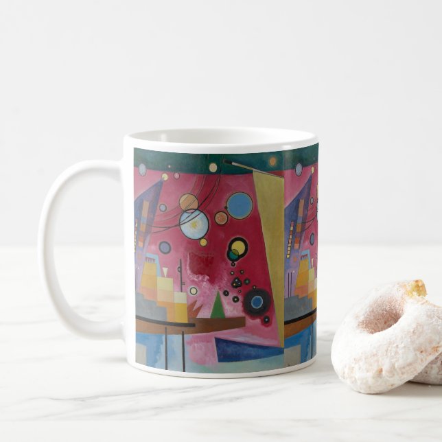 Tung Röd av Wassily Kandinsky Kaffemugg (Med munk)