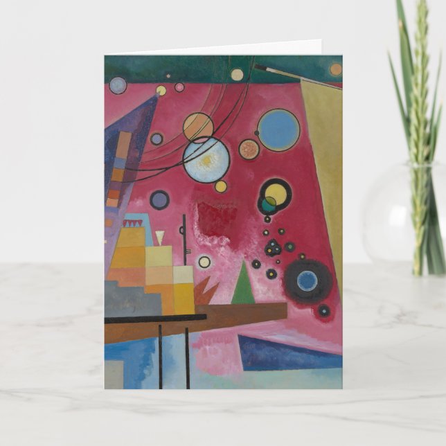 Tung röd av Wassily Kandinsky Kort (Framsida)