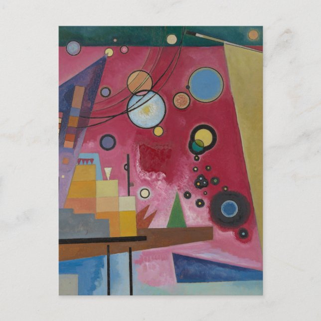 Tung röd av Wassily Kandinsky Vykort (Framsida)