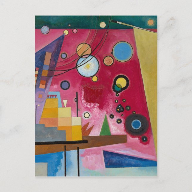 Tung Röd | Kandinsky | Vykort (Framsida)