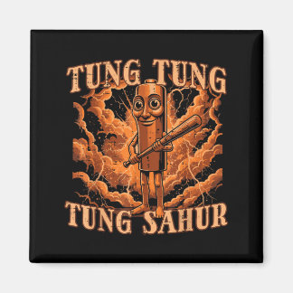 Tung Tung Sahur Basebollträ Blixt Meme Pojkar Magnet