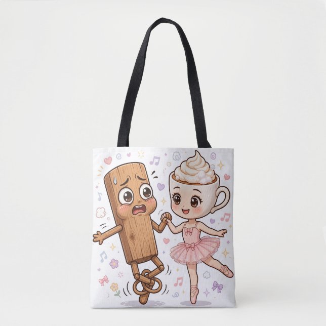 Tung Tung Sahur Funny Ballet Tote Tygkasse (Framsida)