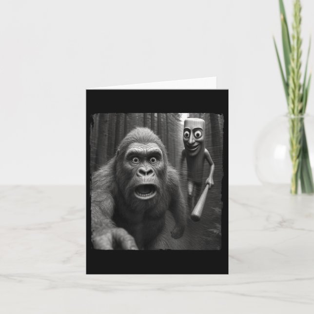 Tung Tung Tung Sahur Italy Brainrot Meme Bigfoot Kort (Framsida)