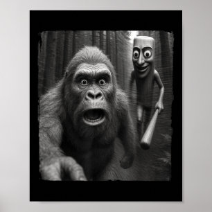 Tung Tung Tung Sahur Italy Brainrot Meme Bigfoot Poster