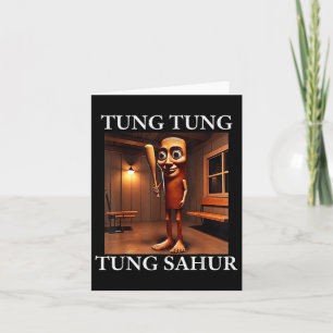 Tung Tung Tung Sahur Italy Brainrot Meme Funny Kort