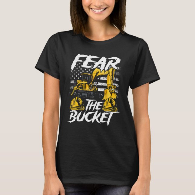 Tung utrustningsoperatör Backhoe-operatör män 12 T Shirt (Framsida)