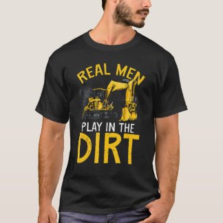Tung utrustningsoperatör Backhoe-operatör män 6 T Shirt