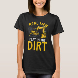 Tung utrustningsoperatör Backhoe-operatör män 6 T Shirt
