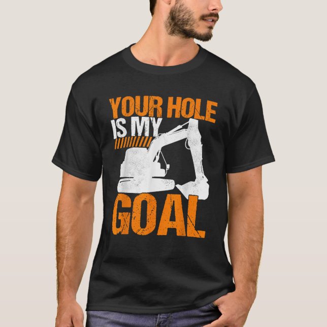 Tung utrustningsoperatör Grävmaskinoperatör T Shirt (Framsida)