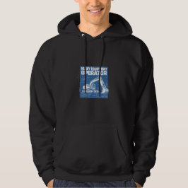 Tung utrustningsoperatörs ritning hoodie