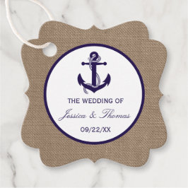 Tunga ankare på samlingen för brännpunktsbågar gåvor etiketter