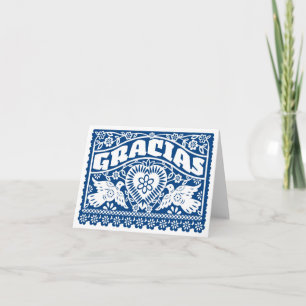 Tunga av Lovebird Papel Picado Note Card Kort