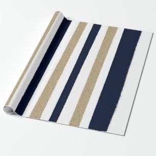 Tunga / Beige / Vita Pappra Rand Presentpapper