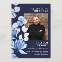 Tunga, blå Blommigt, minnesordning