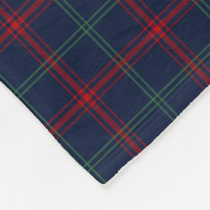 Tunga, blå Lynch Tartan Fleecefilt