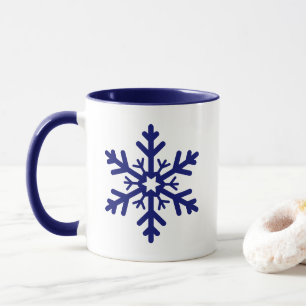 Tunga blåa jultoman, vintertork, vinter, Helgdag Mugg