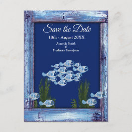 Tunga - Blåtexturerad undervattensfisk Sparar datu Meddelande Vykort