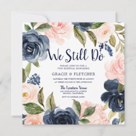 Tunga blommor som fortfarande förnyas inbjudningar