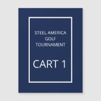 Tunga Blue Golf Cart Tournament Magnet