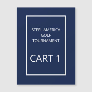 Tunga Blue Golf Cart Tournament Magnet