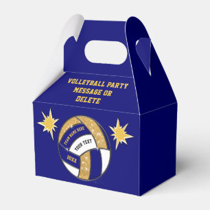 Tunga Blue, Guld Personalize Volleyball Goodie Bag Presentaskar