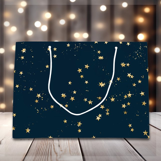 Tunga Blue- & Guld Stars | Jul (Skapare uppladdad)