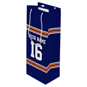 Tunga Blue med Orange White Rand Team Jersey