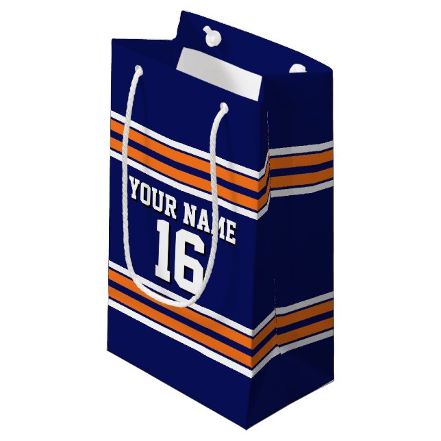 Tunga Blue med Orange White Rand Team Jersey (Framsidan Vinklad)