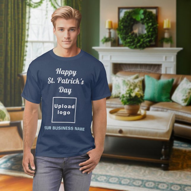 Tunga Blue St. Patrick's Day Business T-Shirt (Navy Blue St. Patrick's Day business t-Shirt)