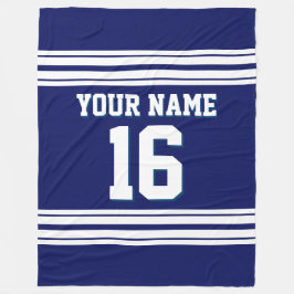 Tunga Blue White Sports Jersey Fleecefilt