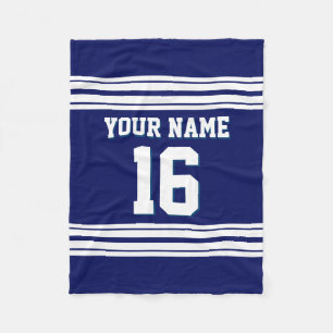 Tunga Blue White Sports Jersey Fleecefilt