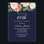 Tunga botaniska Blommigten 60:e födelsedagen Inbjudningar<br><div class="desc">Mer söt blommigt Birthday Bjud i Little Bayleigh Store!</div>