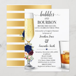 Tunga bubblor och Bourbon innan jag duschar i par  Inbjudningar