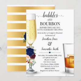 Tunga bubblor och Bourbon innan jag kör Par Shower Inbjudningar
