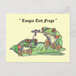 " Tunga bundet av grodor " vykort