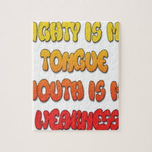 Tunga bundet: Lustigt citattecken i Tunga Pussel