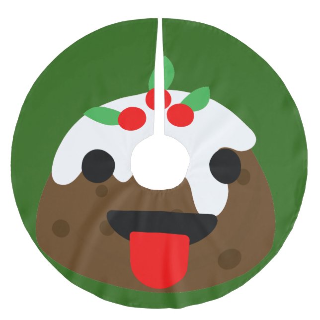 tunga christmas pudding julgransmatta borstad polyester (Framsidan)